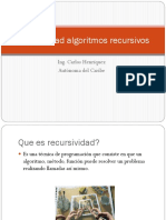 Complejidad Algoritmos Recursivos 