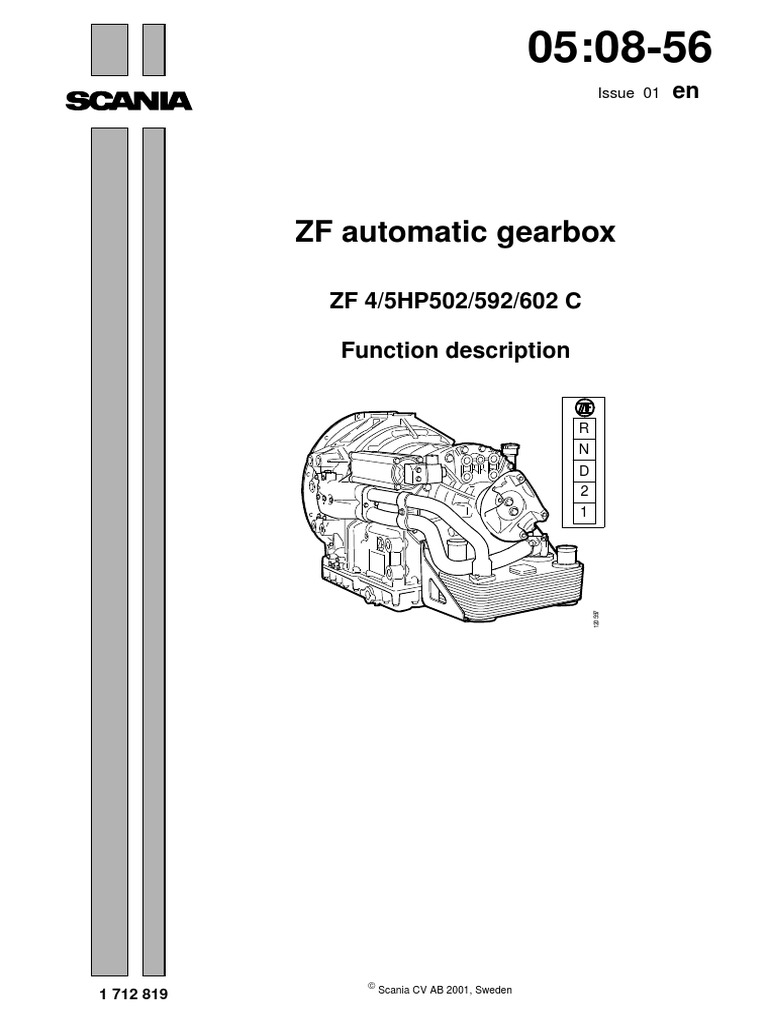 ZF Automatic Gearbox PDF Transmission (Mechanics) Automatic