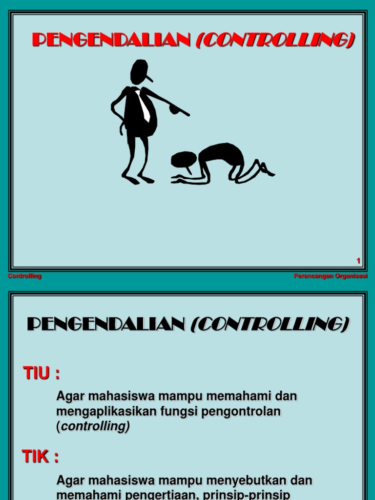 0140 Modul 1 4 0 Pengendalian (Controlling) | PDF | Pengembangan Diri