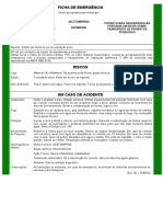 Ficha de emergência para acetamiprid