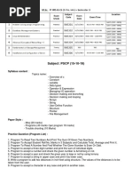 Subject: PSCP (15-10-19) : Syllabus Content