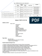 Subject: PSCP (15-10-19) : Syllabus Content
