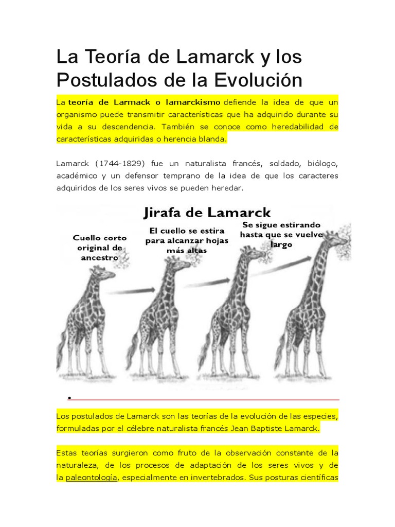Teoria de la evolucion postulados_teorias