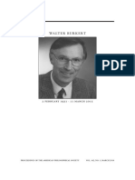 Walter Burkert. Biographical Memoirs