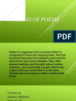 Forms of Poems