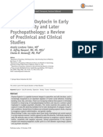 The Role of Oxytocin in Early Life Adversity and Later Psychopathology: A Review of Preclinical and Clinical Studies
