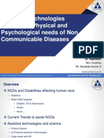 Assistive Technologies To Improve Physical and Psychological Needs of Non Communicable Diseases