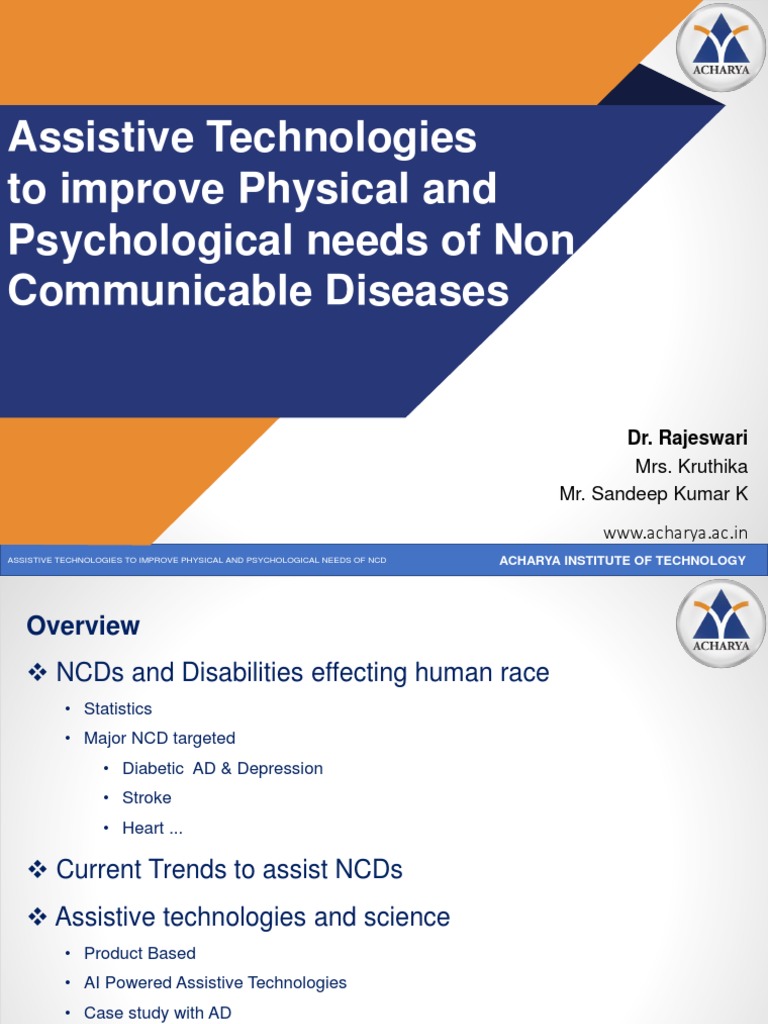 Assistive Tech for NCD Needs | PDF | Non Communicable Disease ...