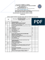 Daftar Penilaian Cabang Terbaik