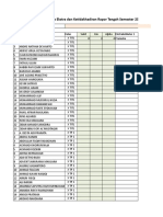 Data Ketidakhadiran Dan Ekstrakulikuler