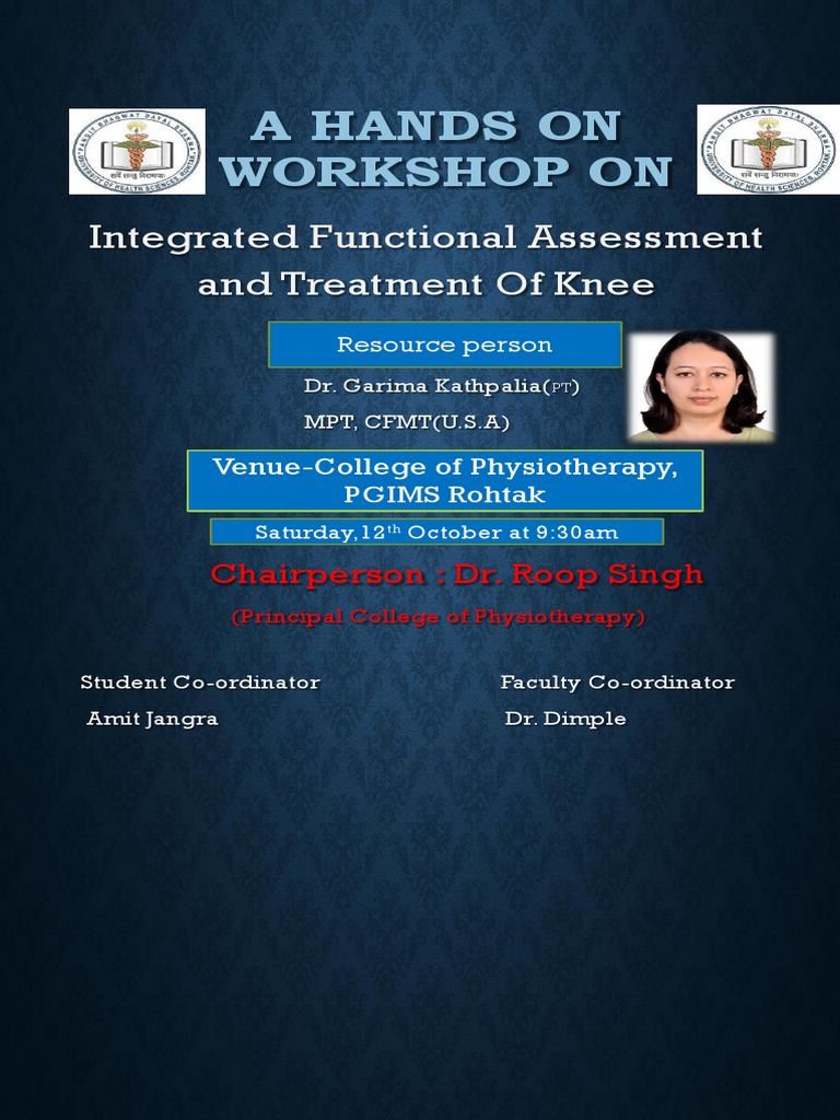 Knee Assessment Workshop - PGIMS Rohtak | PDF