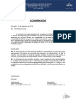 Comunicado Sarampo