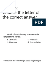 Direction:: Choose The Letter of The Correct Answer