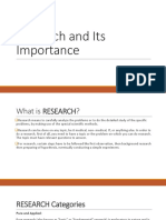 1 Research and Its Importance