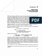 Fundamentals of Chemistry - Laboratory Studies - Colligative Properties Determination of Molecular Weight by Freezing-Point Dep