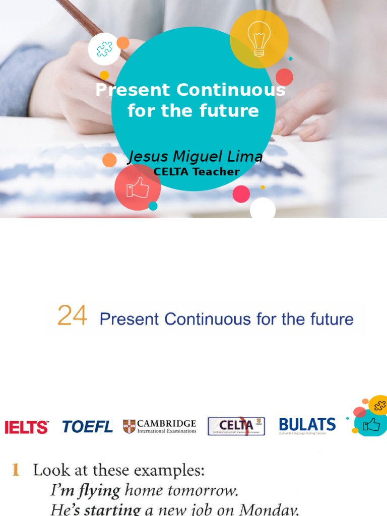 DAY 24 - Present Continuous For The Future | PDF