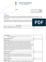 Course Title: Environmental Studies - I