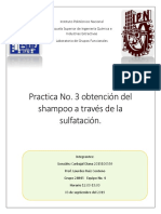 Practica No. 3 Obtencion Del Shampoo