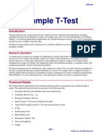 Two-Sample T-Test: Research Questions