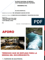 3.3 Medición de escurrimient y registro de aforo._ Equipo 3.pptx