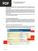 Wins Monitoring System - Users Manual For Schools