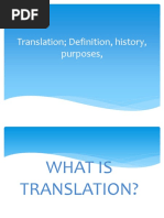 Translation - History and Principles