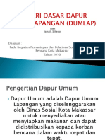 Materi Dasar Dapur Umum Lapangan (Dumlap)