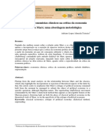 2015 Adriano Lopes Almeida Teixeira o Lugar Dos Economistas Classicos Na Critica Da Economia Politica de Marx Uma Abordagem Metodologica 1