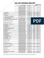 Price List Rocker Arm NPP: September 2018