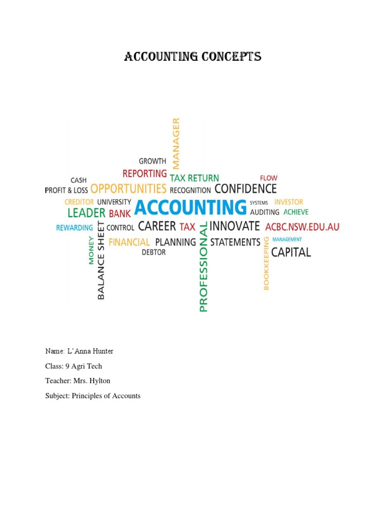 Key Accounting Concepts Explained | PDF | Debits And Credits | Going ...