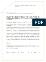 Divorcio Notarial Con Disolucion y Liquidacion Sociedad Conyugal