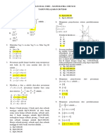 Latihan Soal Usbn - Mat Wajib 2