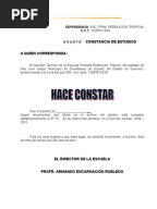 Formato Constanciato Grado Preinscripción a Secundaria 