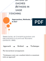 The Nature of Approaches and Methods in ELT