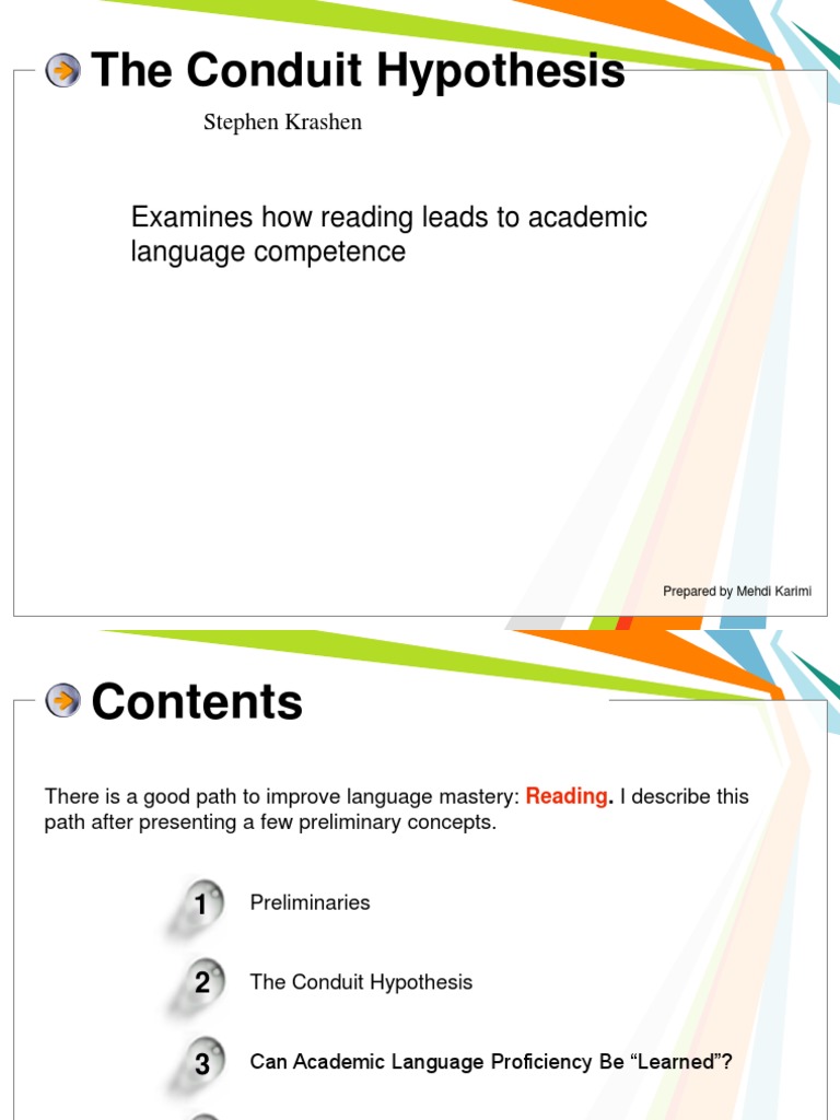 The Conduit Hypothesis (Mehdi Karimi Soofloo) PDF Reading