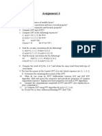 Properties of DFT, DTFT, FFT & convolutions