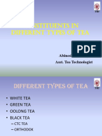 Constituents in Different Types of Tea: Abinesh Moorthy Asst. Tea Technologist