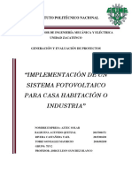 Proyecto Sistema Fotovoltaico