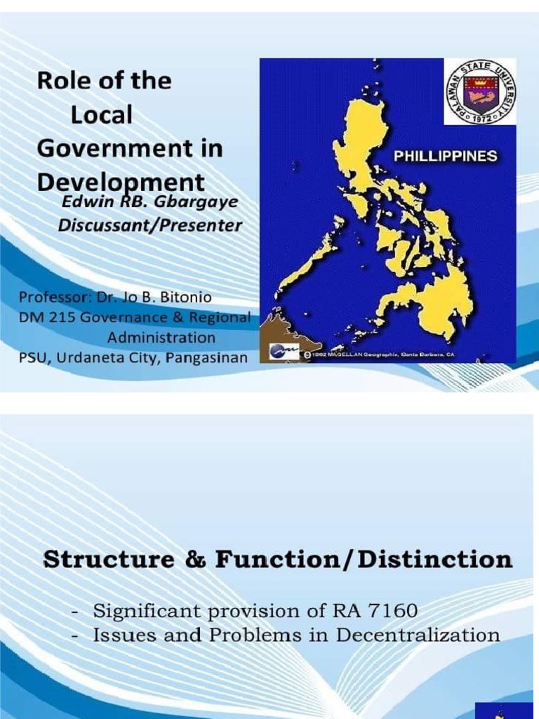 Role of The Local Government | PDF