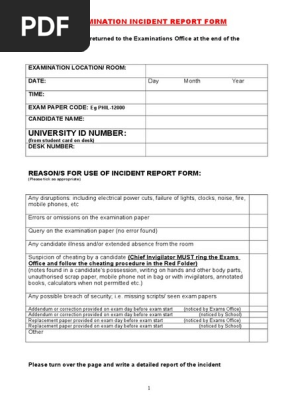 Incident Report Form