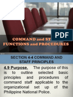 Command and Staff Functions