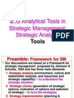 Analytical Tools in Strategic Management: Strategic Analysis