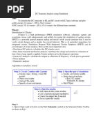 DC Transient Analysis Using Simulation