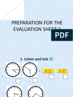English Adventure 3 V Razred - Preparation For The Evaluation Sheet 3