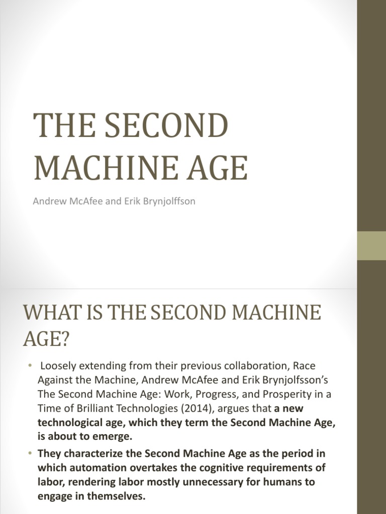The Second Machine Age Explained | PDF | Machines | Mind