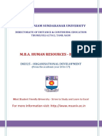 Manonmaniam Sundaranar University: M.B.A. Human Resources - Ii Year