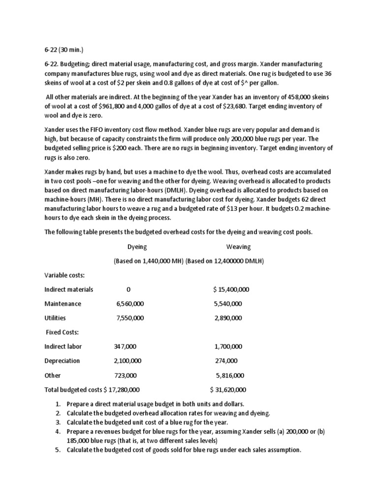 Cost Accounting Quiz 3 PDF Cost Of Goods Sold Gross Margin