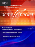 Acme SBC Architecture Comparison