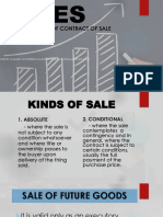 Nature and Form of Contract of Sale: (Credits: Summary of Different Law Books - For Educational Purpose Only)