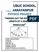 Physics Project (XI)